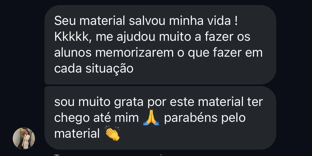 Depoimento de professora